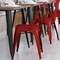 Flash Furniture Red Metal Stack Chair with Red Poly Resin Seat CH-31230-RED-PL1R-GG - alternate 2